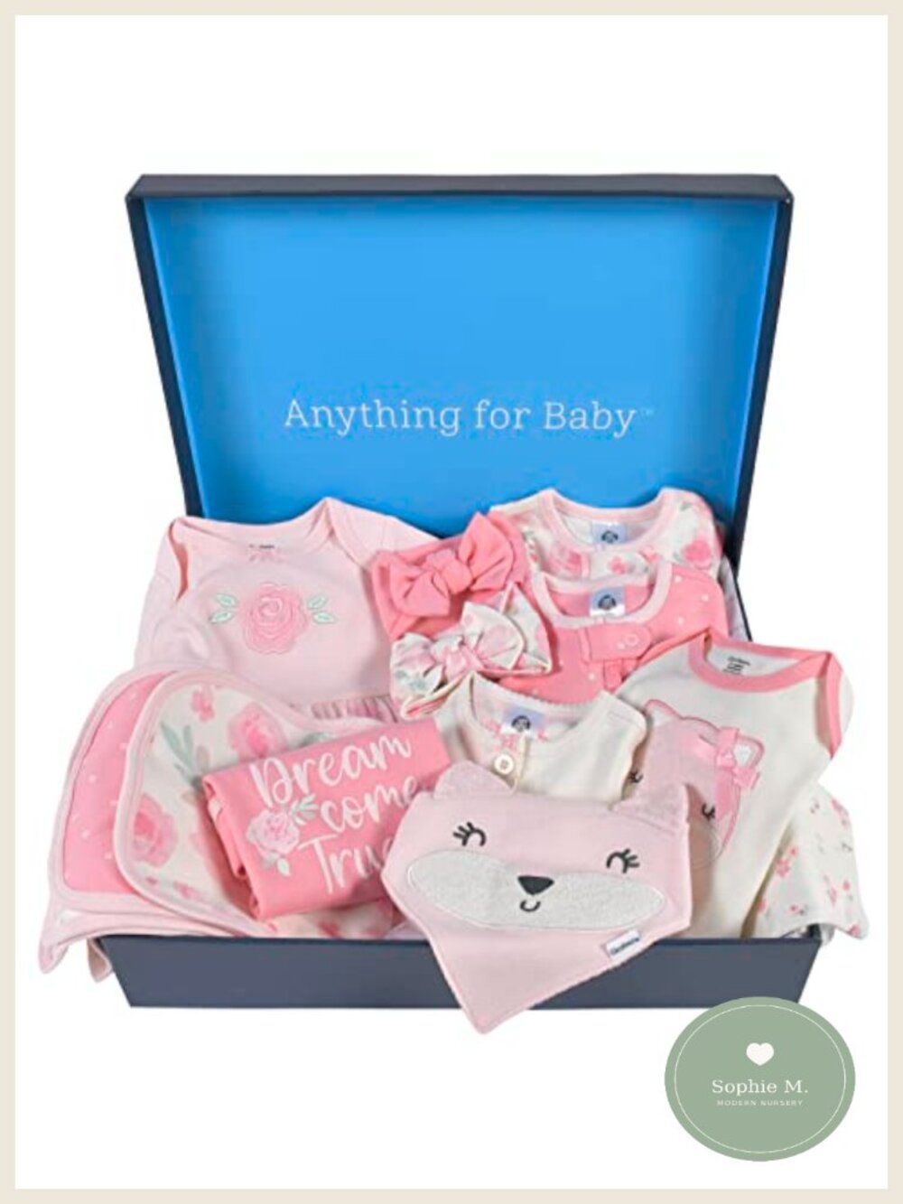 14-Piece Baby Clothing Gift Set Includes Bodysuits Dress Jacket Leggings